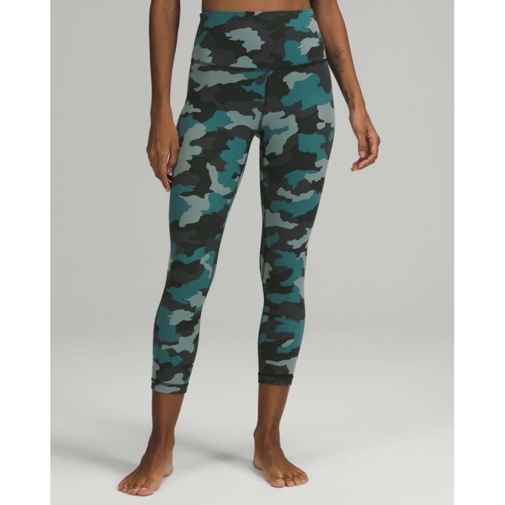 Lululemon Align High-Rise Crop Heritage 365 Camo Tidewater Leggings Size 12